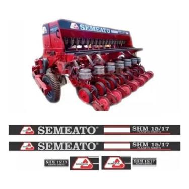 Imagem de Kit Adesivo Compatível Com Semeadora Semeato Shm 15/17 Cor