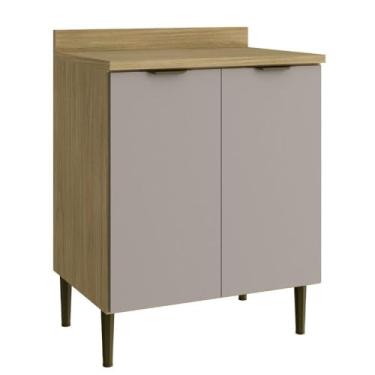 Imagem de Balcão Casamia 4327 Ibiza Com Tampo 2 Portas 100% MDF 94,5x70x52cm