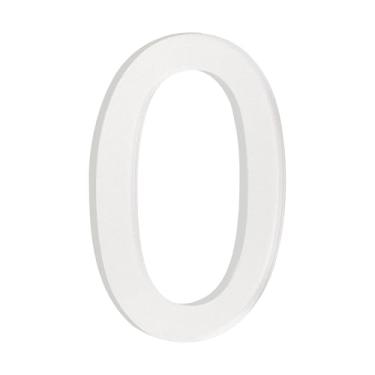 Imagem de HASWARE Número de casa autoadesivo de 10 cm - à prova d'água e resistente ao clima - fácil instalação para porta postal de caixa de correio doméstica (prata, 0)