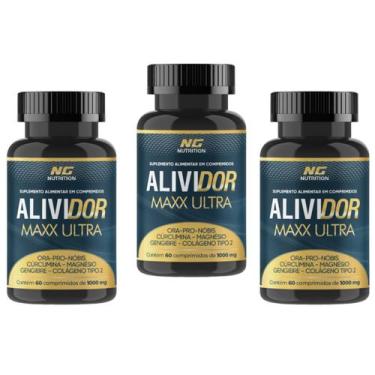 Imagem de Alividor Maxx Ultra 180 Cápsulas 500mg Colágeno Magnésio - Essencial P