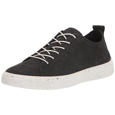 Imagem de ECCO Street Tray Recru Tênis masculino, Nobuck preto, 11-11.5