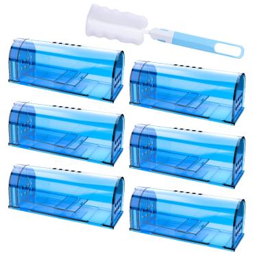 Imagem de Wanqueen Pacote Com 6 Ratoeiras Vivas Que Não Matam, Reutilizáveis Para Ambientes Internos E Externos, Casa Áreas Externas