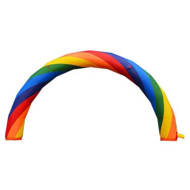Imagem de E-Found Arco De Arco-Íris Inflável 20 Pés X 10 Pés, Decoração Jardim Para Festa, Comemoração, Oxford Reforçado Com Revestimento Pu Entrada Eventos, Aluguel Anúncios
