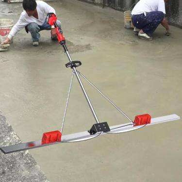 Imagem de Dispositivo De Processamento De Concreto De Mesa Elétrica, Kit De Vibração De Mesa De Concreto, Ferramenta De Acabamento De Concreto, Tamper De Nivelamento Operado Por Bat, 1battery, 1.5M