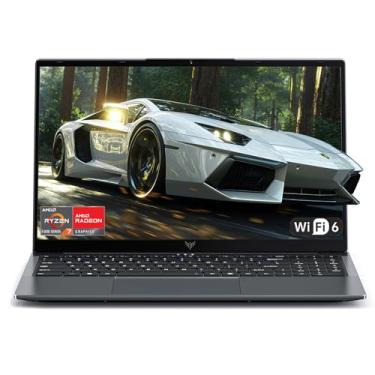 Imagem de KAIGERR Laptop 2025, laptop com AMD Ryzen 7 6800H (8C/16T, até 4,7GHz), 16GB DDR5 512GB NVMe SSD, tela FHD de 16 polegadas, WiFi 6, KB retroiluminado