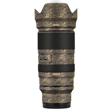 Imagem de Adesivo de lente de câmera antiarranhões para Tamron 50-400 mm F4.5-6.3 adequado para Nikon Mount Coat Wrap película protetora capa 50 400 (ouro onda)