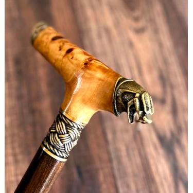 Imagem de Cane BURL Bengalas de bengala, palhetas de madeira, acessórios masculinos exclusivos e exclusivos (#B8)