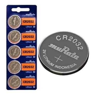 Imagem de Pilha Bateria CR-2032 Litio 3v Alcalina Botao Moeda Chave de Carro Mur