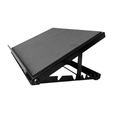 Imagem de UGPLM Prancha inclinada para alongamento de pernas, prancha de alongamento para panturrilhas, treino esportivo, 6 níveis de superfície antiderrapante, Preto