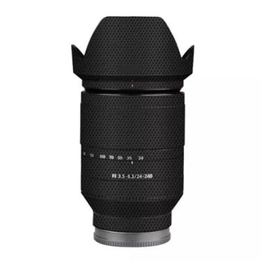 Imagem de Adesivo de lente de câmera antiarranhões para Sony FE 24-240 mm F3.5-6.3 Capa protetora de película protetora 24-240 F 3,5-6,3 (preto matriz)