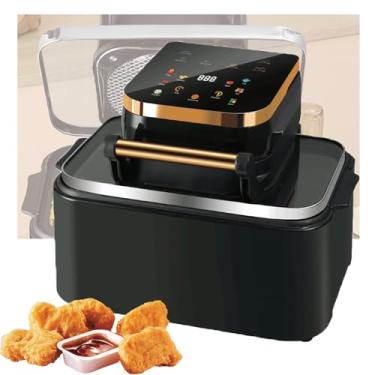 Imagem de Fritadeira Airfryer SéRie,janela visível,ampla faixa de temperatura de 70-200 °C,tempo preciso de 1 a 60 minutos,ciclo de cozimento de 360 °,sem necessidade de virar