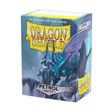 Imagem de Dragon Shield Deck Protective Sleeves for Gaming Cards, Standard Size (100 sleeves), Matte Petrol