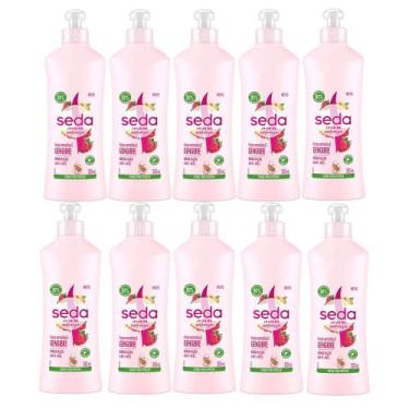 Imagem de Kit 10 Cremes Para Pentear Seda Hidratação Anti Nós 300ml