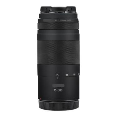 Imagem de Adesivo para lente de câmera 75-300 4-5.6 Película protetora para Canon RF 75-300 mm F4-5.6 (preto fosco)