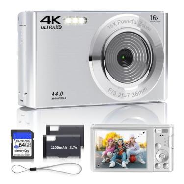 Imagem de Câmera Digital SMARTKLIK 4K 44MP com Cartão SD de 64GB - Ideal para Ad