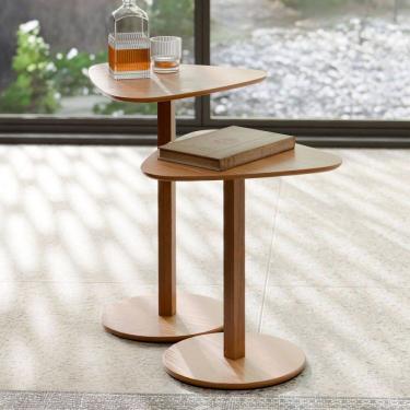 Imagem de Mesa de Canto Paris Kit 2 Peças Natural - Tebarrot