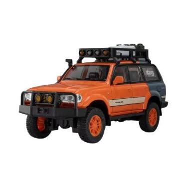 Imagem de Carro De Liga Metálica Tundra LC80 Em Escala 1:24 Com Direção Nas Roda