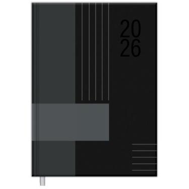 Imagem de Agenda 2026 Foroni diária modena preta 123X166mm 176 folhas