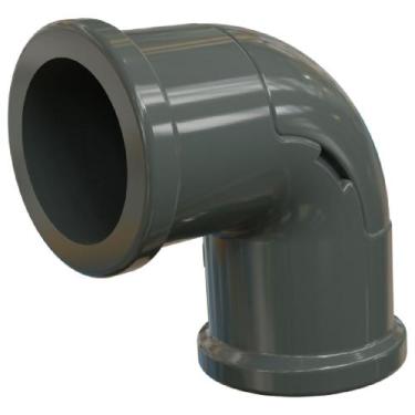 Imagem de Cotovelo com Tampa Vigia Eletroduto em PVC S/R Cinza 1/2"" - E01530001