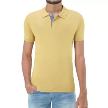 Imagem de Camisa Polo Manga Curta Masculina 007001001 Slim Ogochi Amarela, M, Am