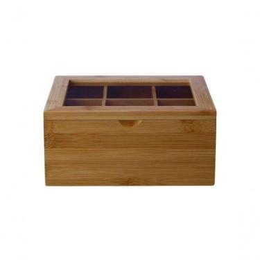 Imagem de Caixa Porta Chá Bamboozled Em Bambu 10x21x16cm Kenya