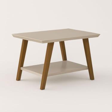 Imagem de Mesa De Centro Monaco Off White Tampo Em MDF Sala De Estar Ou Sala Café