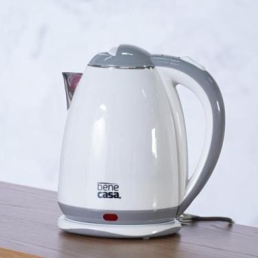 Imagem de Chaleira Elétrica Bene Casa Colors 1,8L Aquece super Rapido, Branco, 2