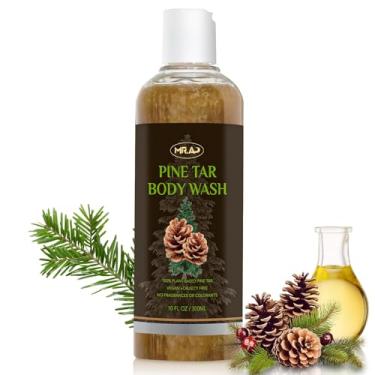 Imagem de Sabonete corporal masculino Pine Tar, gel de banho calmante para pele sensível, xampu de lavagem contra caspa, desodorante de odor corporal para homens, sabonete de pele sensível feito com óleos