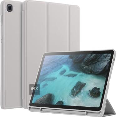 Imagem de Capa Case Premium para Samsung S6 Lite 10.4'' P615 P610 P619 2020-2024 - Anti Impacto com suporte para S Pen e Auto Sleep/Wake (CINZA)