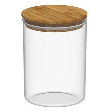 Imagem de Pote Hermético Keep Redondo 1L com Tampa em Bambu PHB255NT - Ou