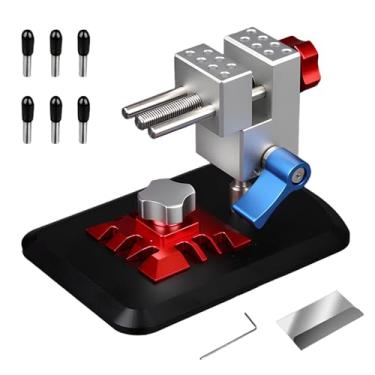 Imagem de Mini torno de bancada, braçadeira de mesa giratória de 360°, torno de mesa multifuncional para bancada de trabalho, braçadeira de torno de mesa com mandíbula removível para fabricação de joias de