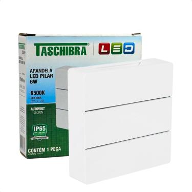 Imagem de Arandela Led Taschibra Pilar Slim Ip65 6500K Bivolt Branco