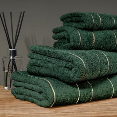 Imagem de Jogo 3 Toalha Banhão Rosto 500g Absorve Macia Grossa Flo Vr (VERDE ESCURO - BANHÃO PREMIUM GIGANTE)