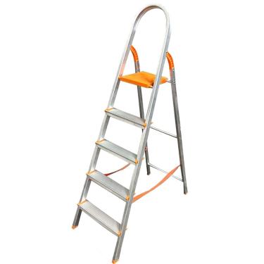 Imagem de Escada Doméstica de Alumínio com Acessórios em Polipropileno com 5 Degraus Antiderrapantes - EDS005 - AGATA
