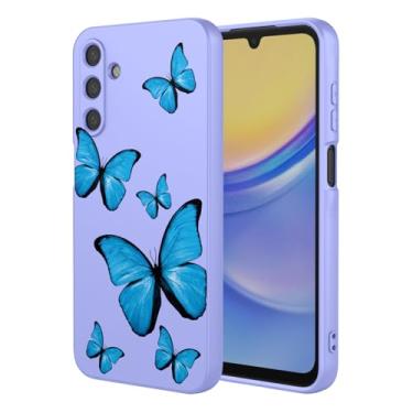 Imagem de KOARWVC Capa de telefone para Galaxy A16, capa para Samsung A16 SM-A166P linda estampa borboleta protetora macia TPU capa de telefone para Samsung Galaxy A16 5G borboleta roxa