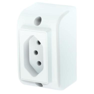 Imagem de Tomada 2p+t 20a 250 Volts Sobrepor - 2550 - Fame Tomada Padrao 2p+t 20a Sobrepor Fame 2550