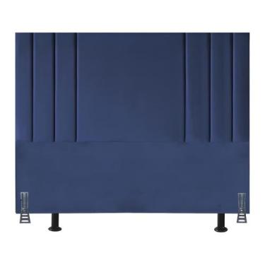 Imagem de Cabeceira 195 cm Suede Moderna King Clássica Cama Box Frame - Tatite D