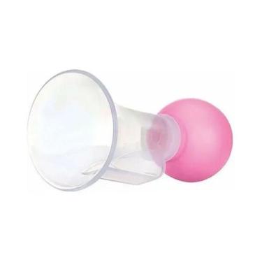 Imagem de Bombinha Tiraleite Materno Manual Bomba Extrator Rosa - Pais e filhos
