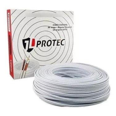 Imagem de Cabo Coaxial com Alimentador Bipolar de 4mm com Caixa de 100mts para C
