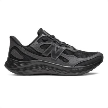 Imagem de Tênis New Balance Fresh Foam Arishi V4 Masculino, 41, Preto, Preto