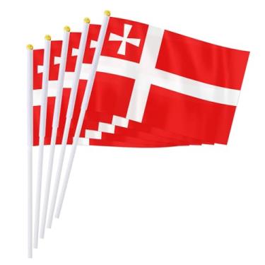 Imagem de PTEROSAUR Bandeira portátil Volyn Oblast, 14 x 20 cm Volyn pequena bandeira decorativa (50)