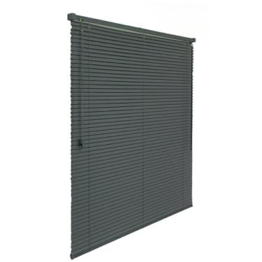 Imagem de Persiana Horizontal 100x130cm PVC 25mm Cortina Sala Quarto (PRETO)