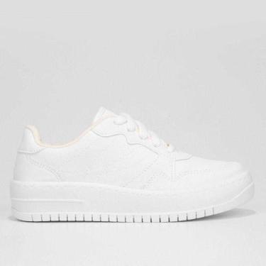 Imagem de Tênis Feminino Vizzano Casual Leve Dia a Dia, Branco, 35