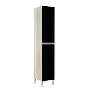 Imagem de Paneleiro 40Cm 2 Portas Lis Legno Crema Com Preto Tx