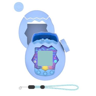 Imagem de Capa para máquina de jogos de animais de estimação virtual Tamagotchi Paradise, design interativo WUNIAK proteção de silicone para crianças, portátil, resistente a arranhões, com capa de botão e