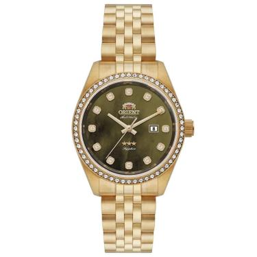 Imagem de Relógio Orient Feminino Ref: Nh5gg001 E1kx Dourado Automático
