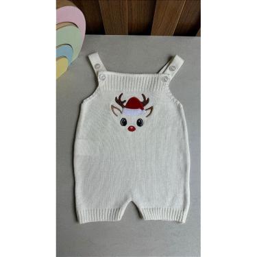 Imagem de Jardineira Romper Natal Rena Pérola