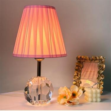 Imagem de Luminária de mesa contemporânea de cristal LED, estilo moderno e criativo, para sala de estar, escritório, casa de campo, hotel, quarto, mesa de cabeceira (Estilo 28)