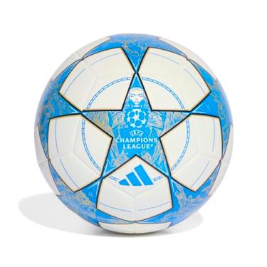 Imagem de adidas Bola de futebol unissex para treinamento da UEFA Champions League, branco/azul escuro/pantone/ouro fosco, 3
