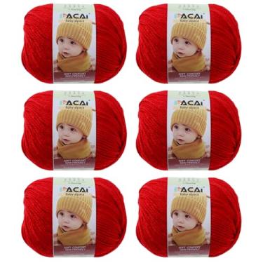 Imagem de Fio macio para bebê, 30% alpaca 70% poliéster, hipoalergênico, lavável, lavável na máquina, lã de bebê, ideal para tricô, crochê, cobertores de bebê, roupas e acessórios para recém-nascidos, 50 g por